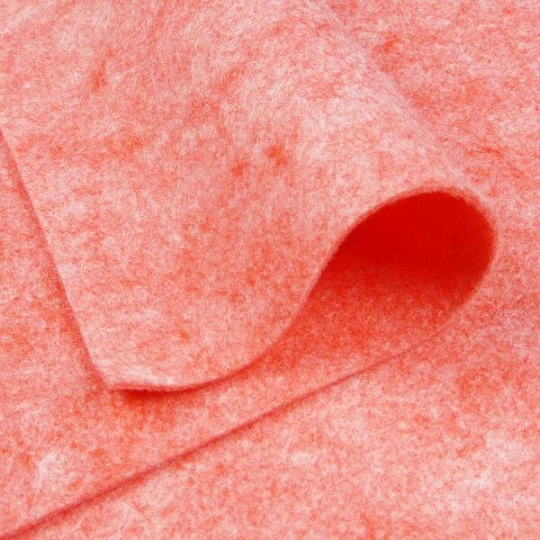 Charming Coral Wool Felt Sheets 35%