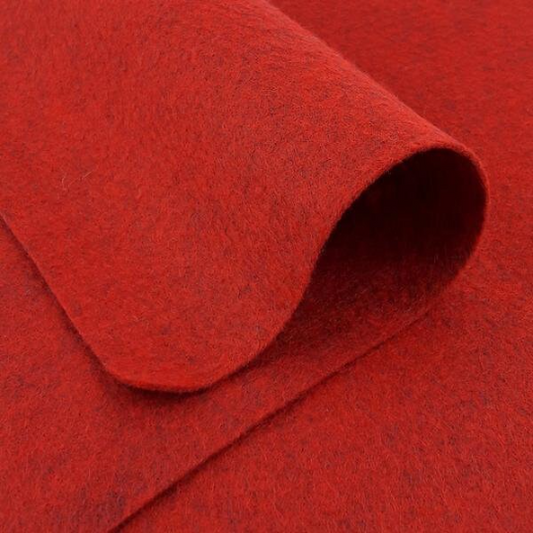 Barnyard Red Wool Felt Sheets 35%